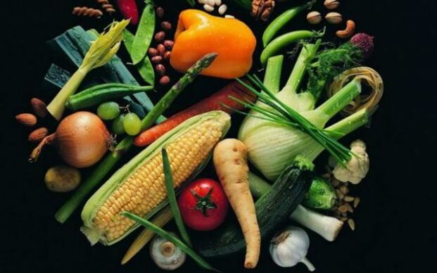 benefícios dos vegetais para prostatite