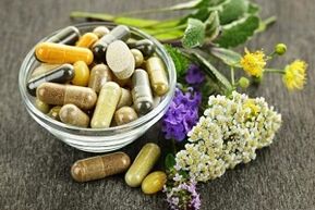Preparamentos de ervas naturais para o tratamento da prostatite